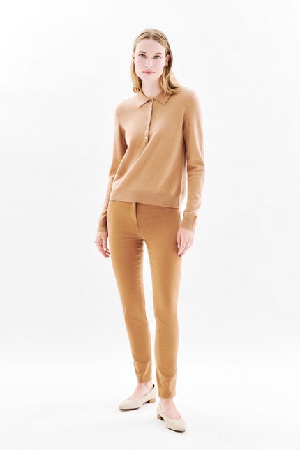 Maglione Mjane 100% cashmere cammello donna