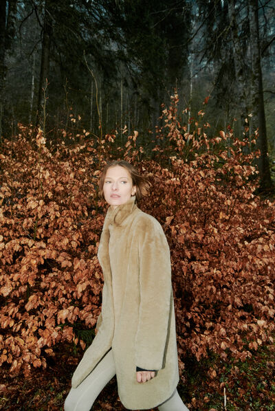Manteau glovis marron femme