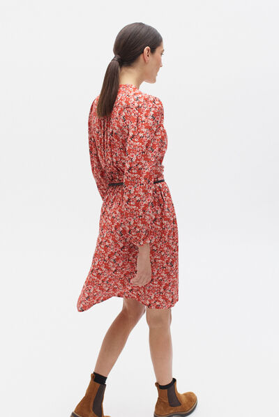 abito camille rosso donna