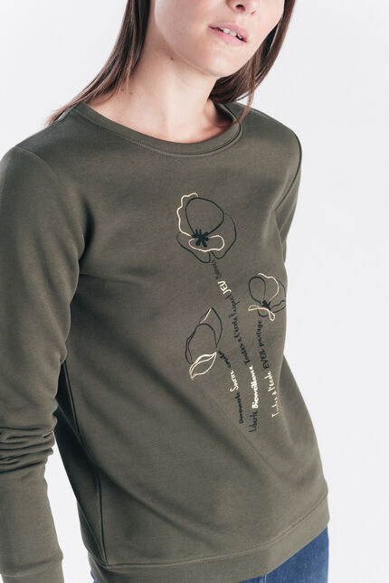 Sweatshirt Jason khakigrün damen