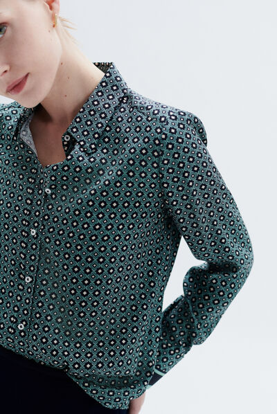 Camiseiro cessy azul-marinho mulher