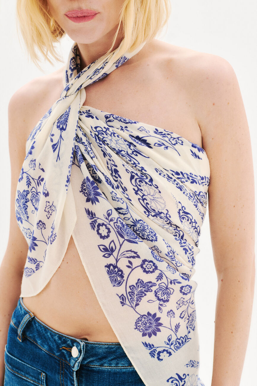 Lysandre scarf cream woman