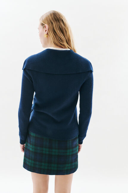 gilet mlouna blu navy donna