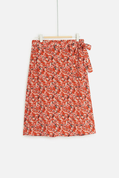 jupe naty rouge femme