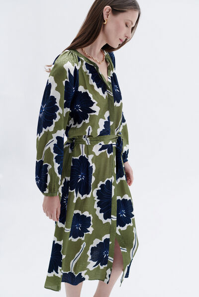 Vestido Rmolly2 verde claro mujer