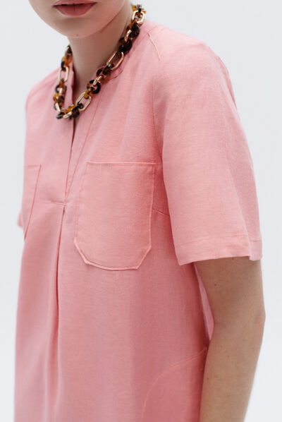 robe beatrice rose corail femme