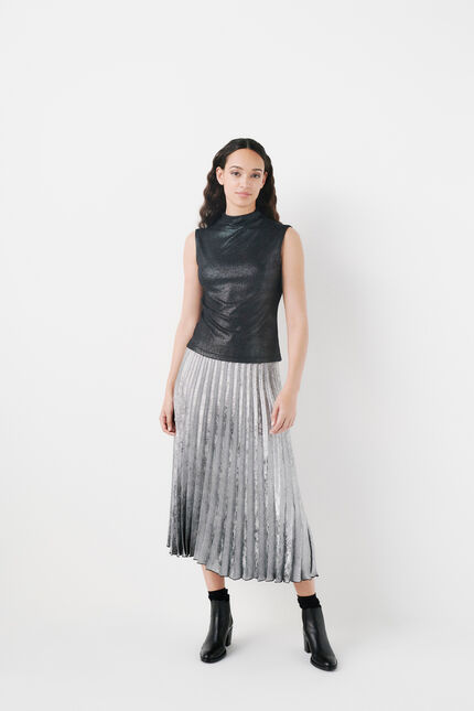 T-shirt tfancy gris argent femme