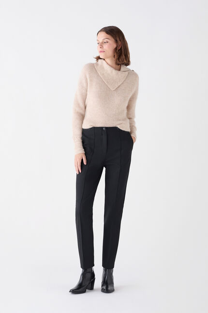 Pantalon pianiste noir femme
