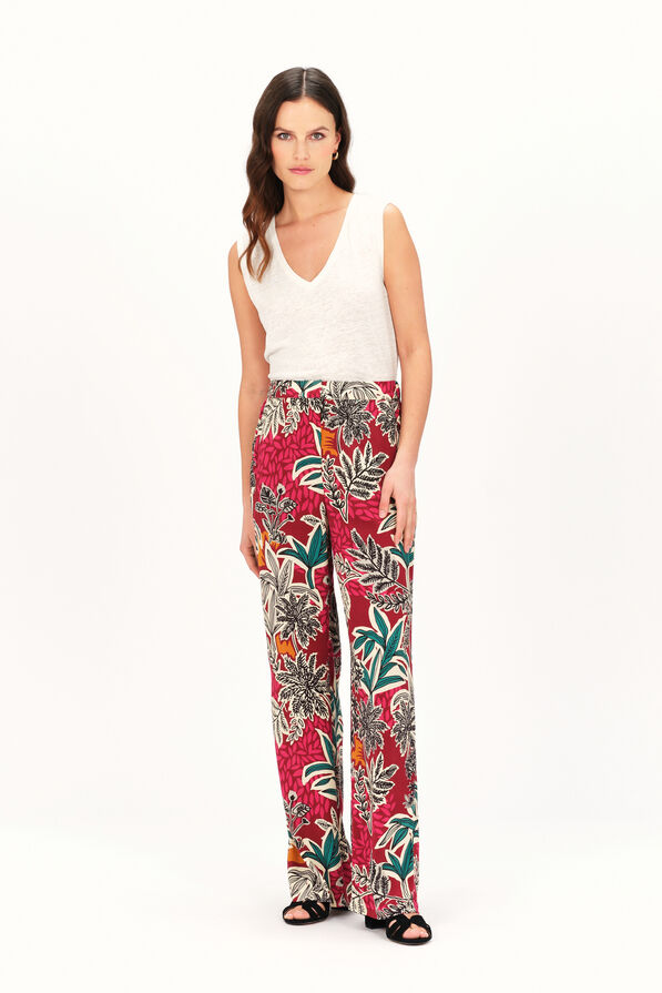 pantalon patoche rouge fonce femme Pantalon patoche rouge fonce femme