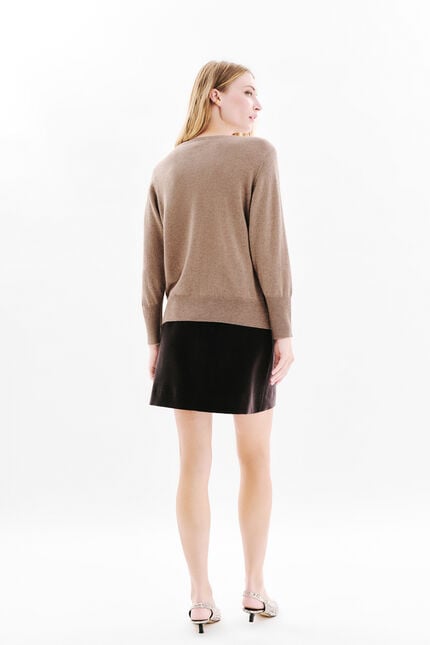 Mchelsealu sweater light brown woman