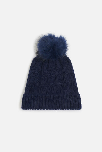 bonnet riko bleu marine femme