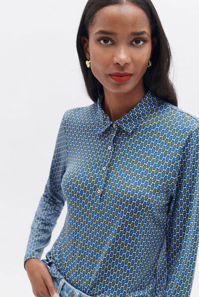 T-shirt tiris blanc femme