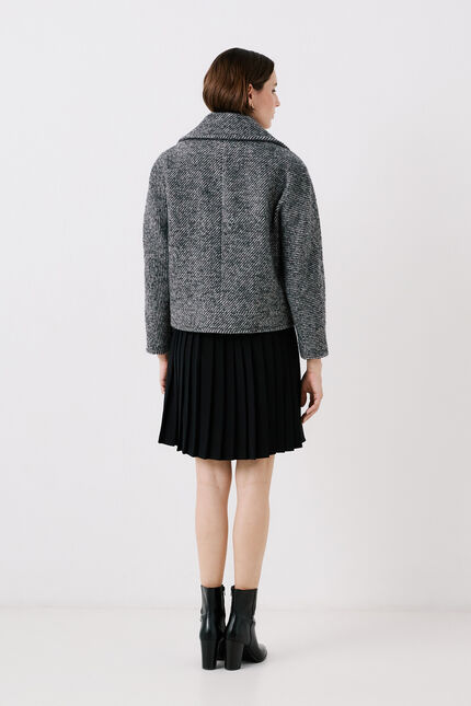Manteau grisby gris femme