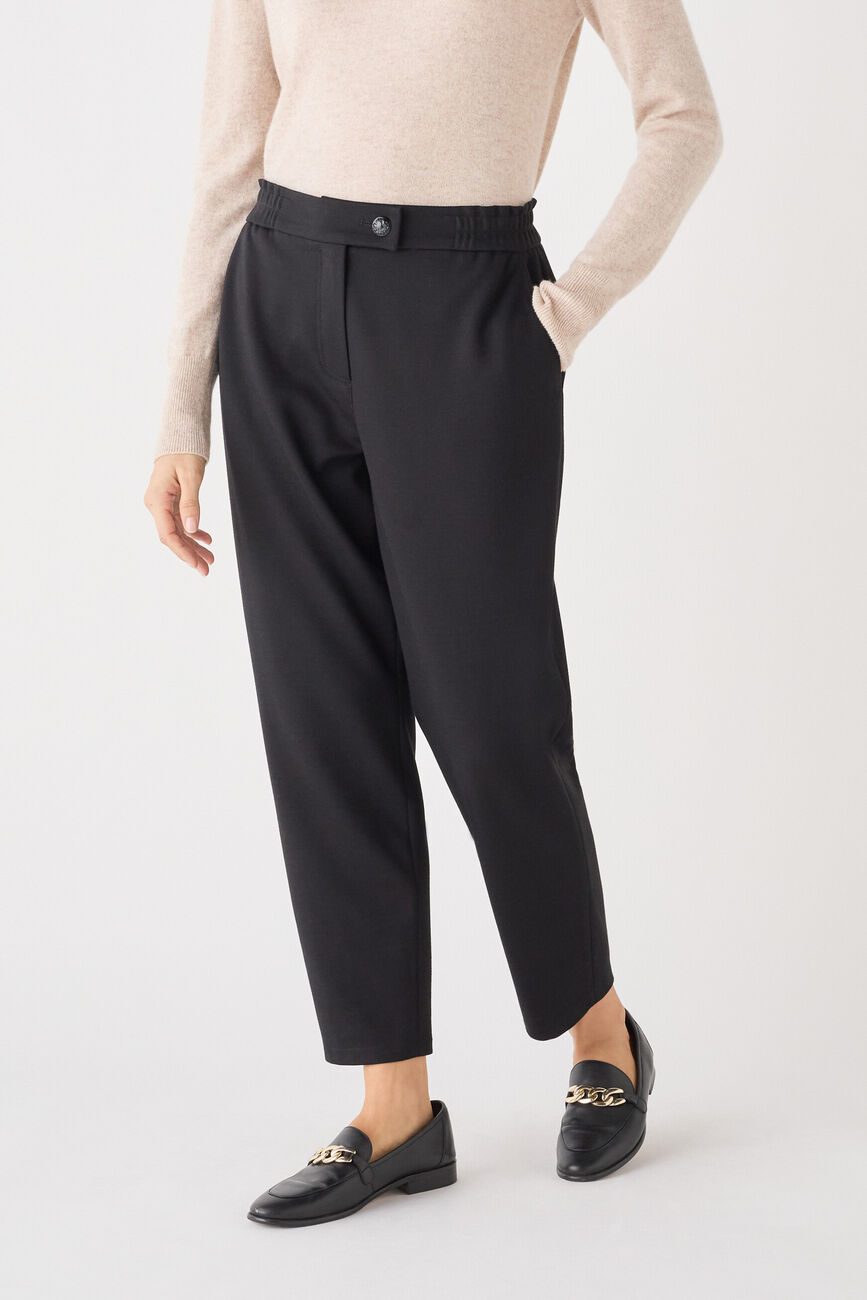 Pantalon prestige noir femme