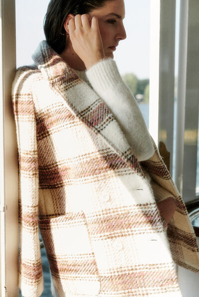 manteau benny ecru femme