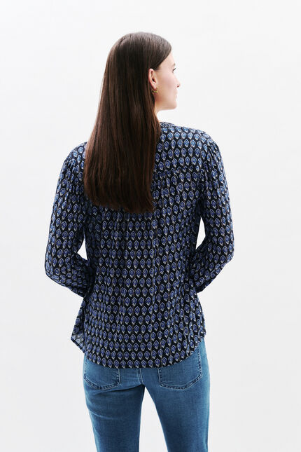 Blouse Charmy bleu marine femme