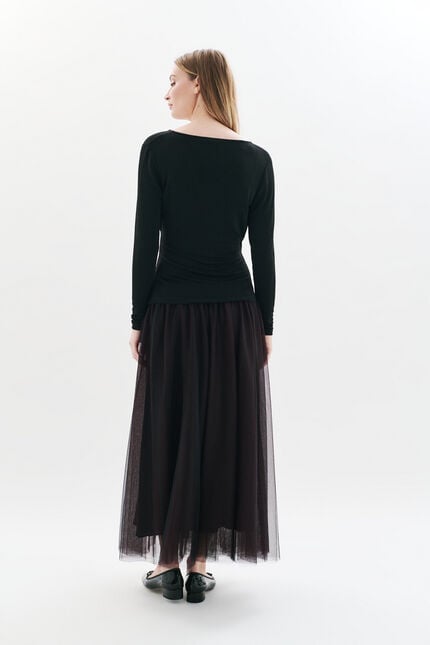 Camiseta Tlina negro mujer