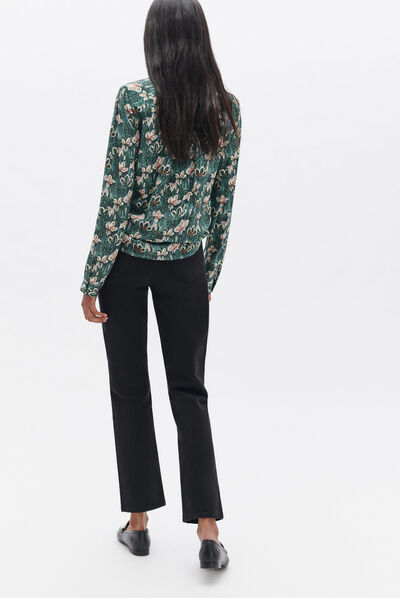 Chemisier samby2 vert fonce femme