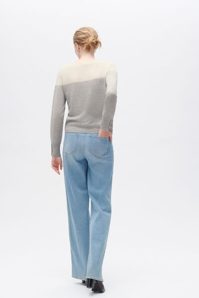 Pull zoe gris clair femme