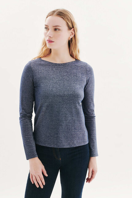 T-shirt Tjade bleu marine femme