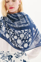 Lysandre scarf navy blue woman