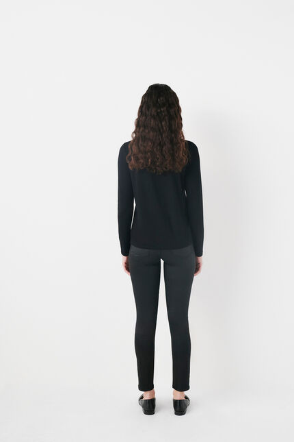 t-shirt tbasico nero donna