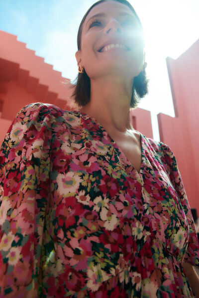 Robe tania rose femme