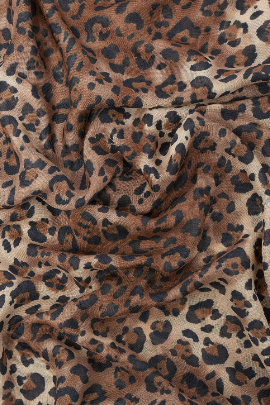 Foulard Leofaria marron femme