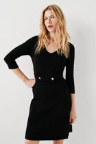 Dress rose black woman