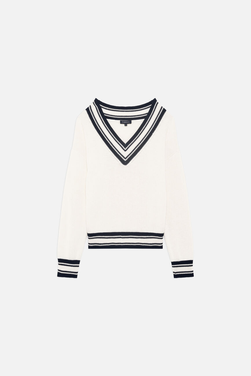 Pull Mscott ecru femme