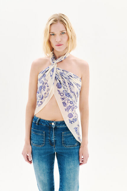 Foulard Lysandre creme femme