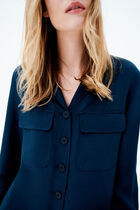 clyde shirt petrol blue woman