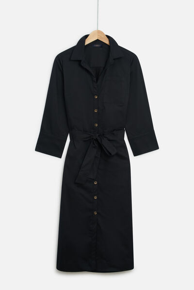 Vestido Maeva negro mujer