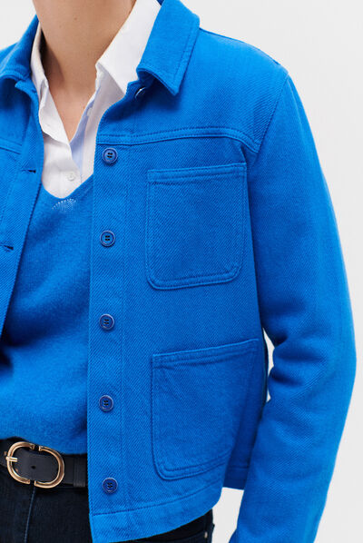 veste minata bleu electrique femme