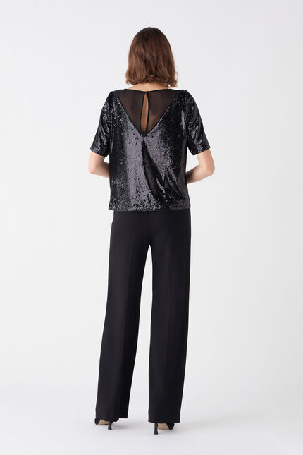 Blouse cjoy noir femme