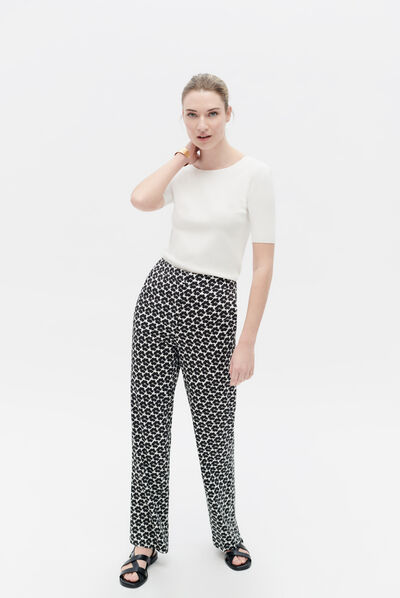 Pantalón Pmarcel negro mujer