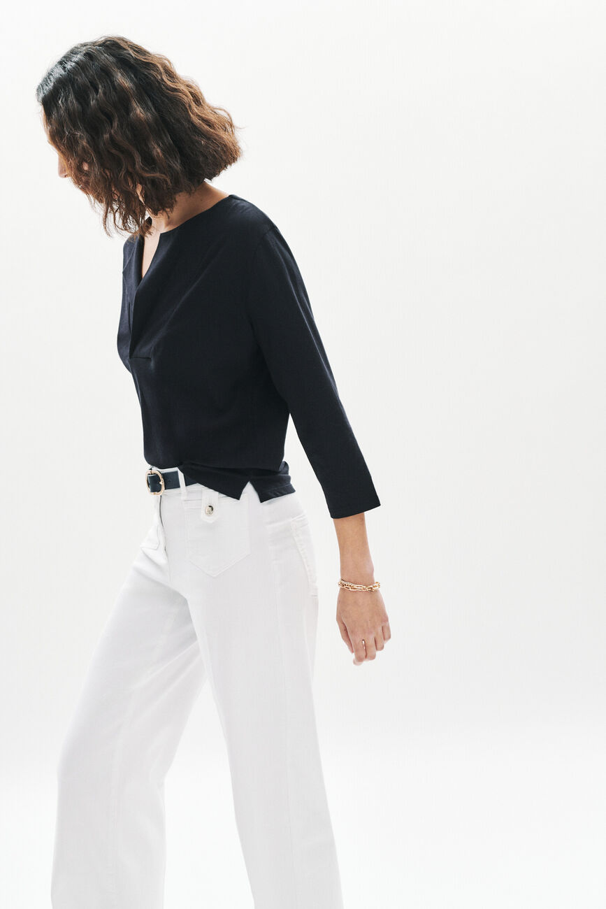 T-shirt tart bleu marine femme
