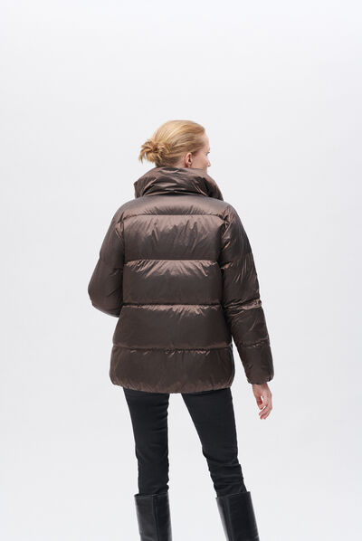 Doudoune gedeon marron fonce femme