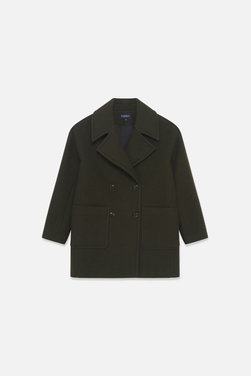 Guitare coat light green woman