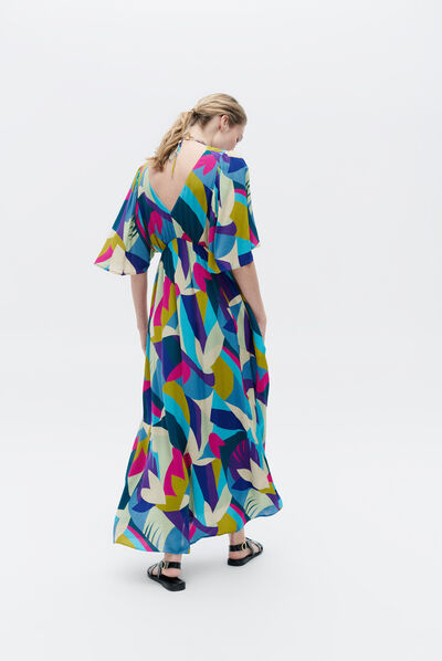Robe ari violet femme