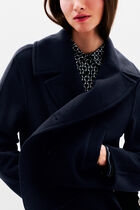 gaiac coat navy blue woman