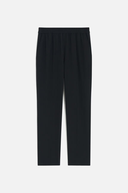 Pantalon pline noir femme