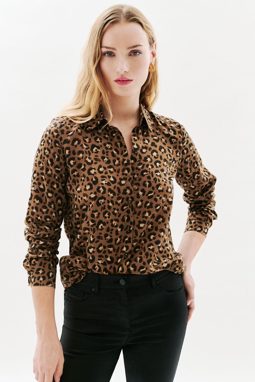 Overhemd Jessica6 middenbeige vrouw