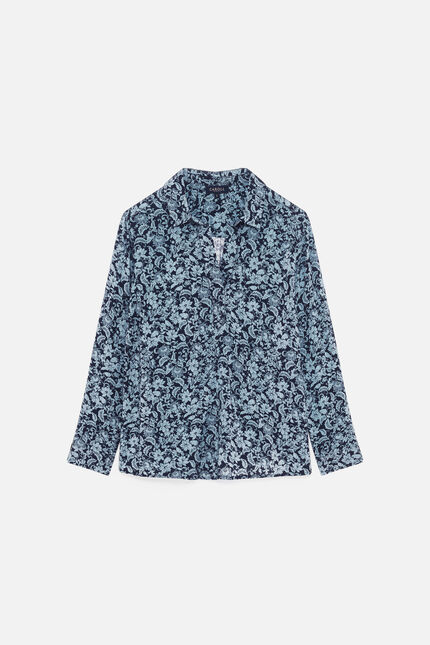 Blouse lovely bleu ciel femme