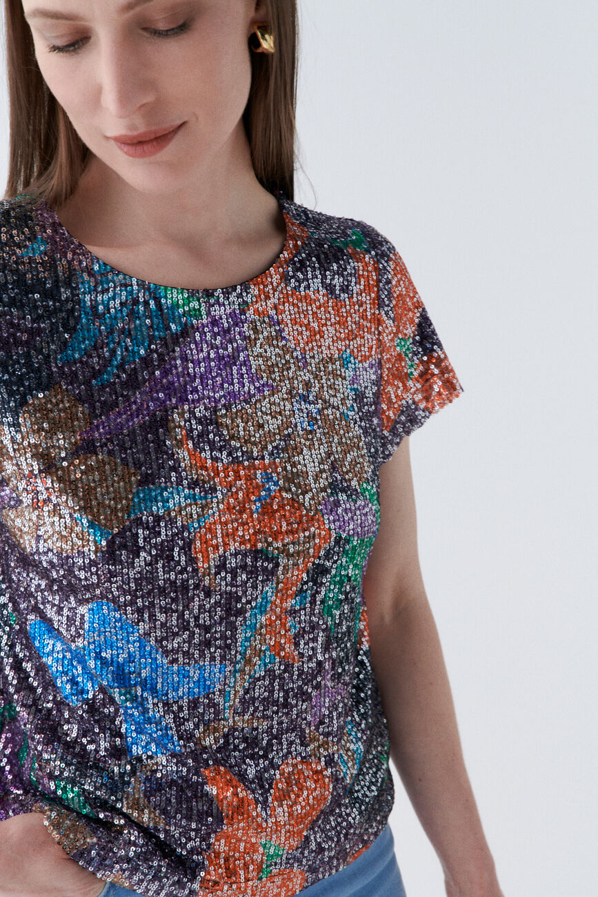 Blouse camila orange femme