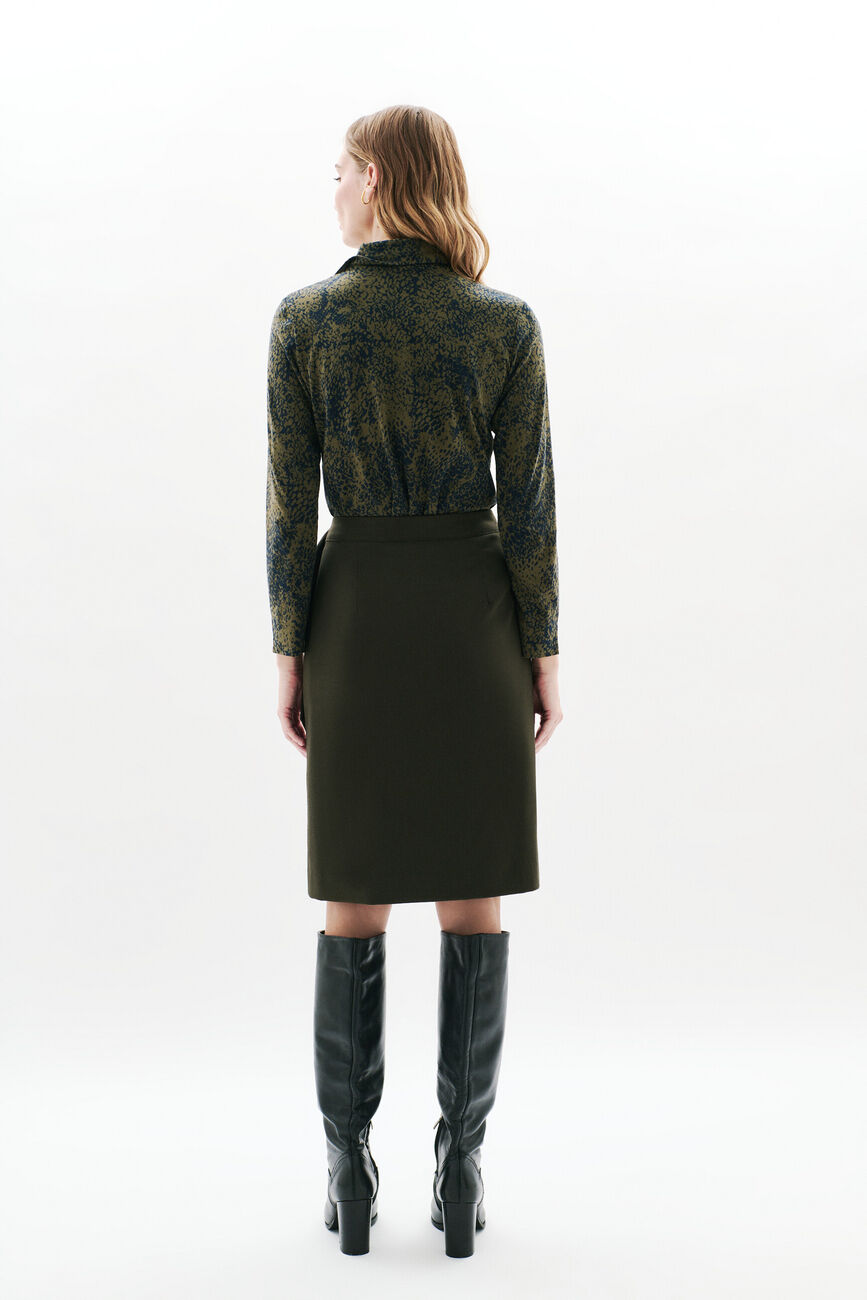 Jupe Jack vert kaki femme