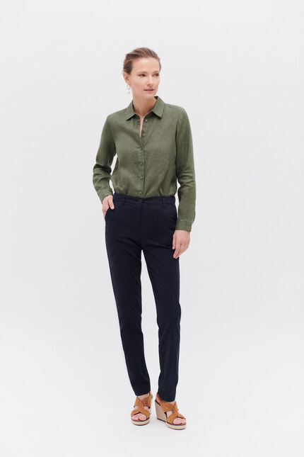 Pantalón adelmo azul marino mujer