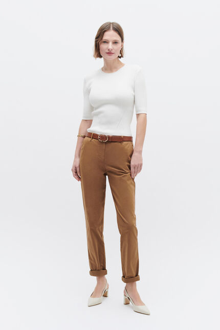 Broek Adelmo camel vrouw