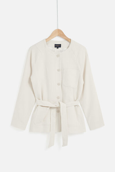 Veste tehanie ivoire femme