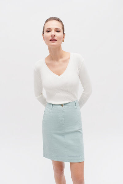 Jupe lazuna b vert menthe femme